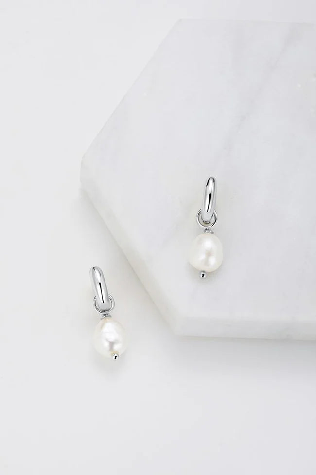 Charlie Mini Hoops - Silver