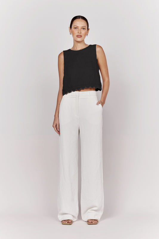 Scallop Top - Black