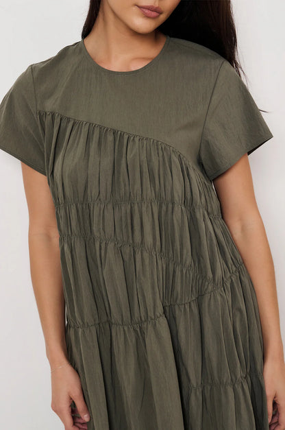 Khaki Midi Dress