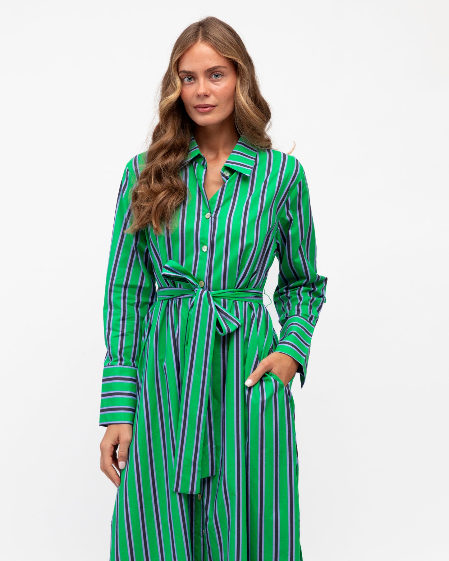 Stripe Shirt Dress