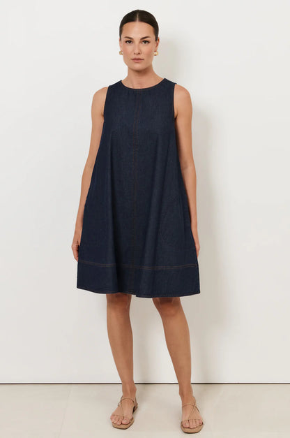 Dillon A-Line Lightweight Denim Dress