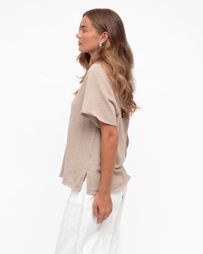 Collared Knit Tee