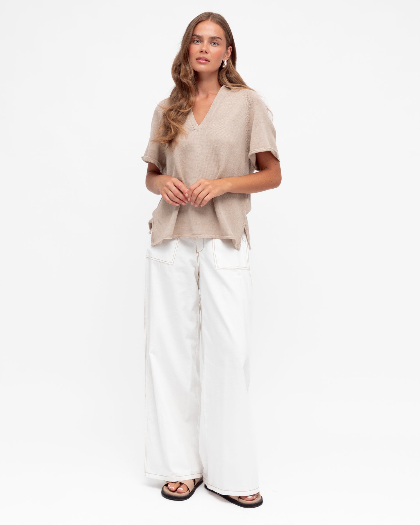Collared Knit Tee
