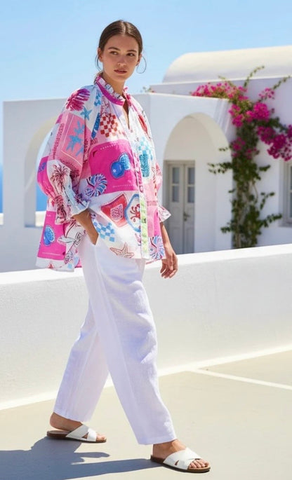 Aussie Summer Top - Pink