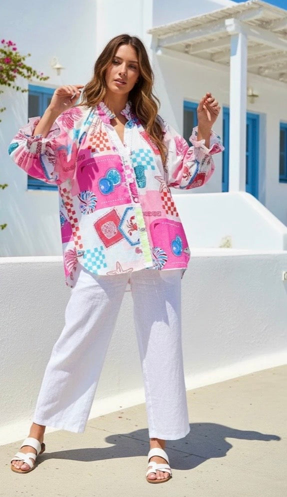 Aussie Summer Top - Pink