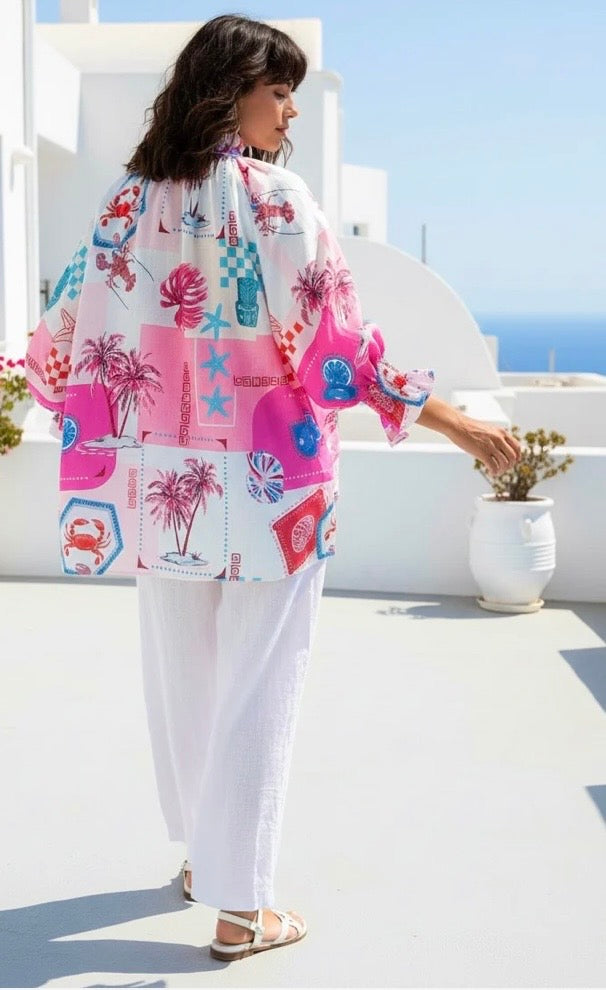 Aussie Summer Top - Pink